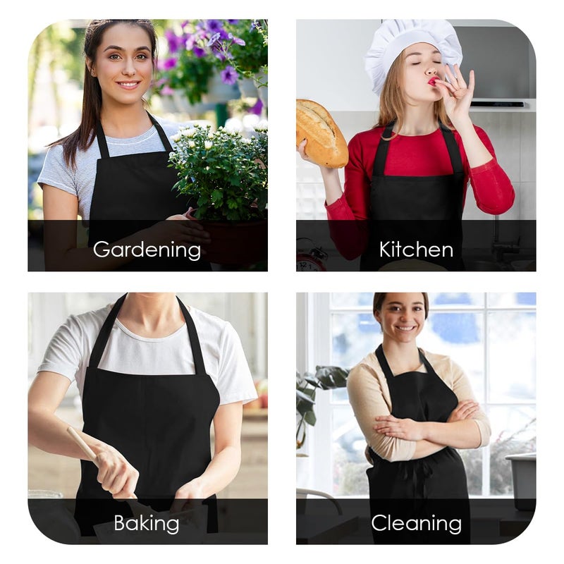 Avalon Kitchen black apron for women black aprons bulk chef apron for men grilling aprons for men - Image 5